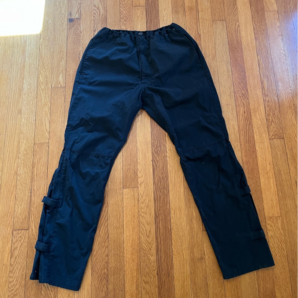 DKNY Draw String Fly Black Pants M Read